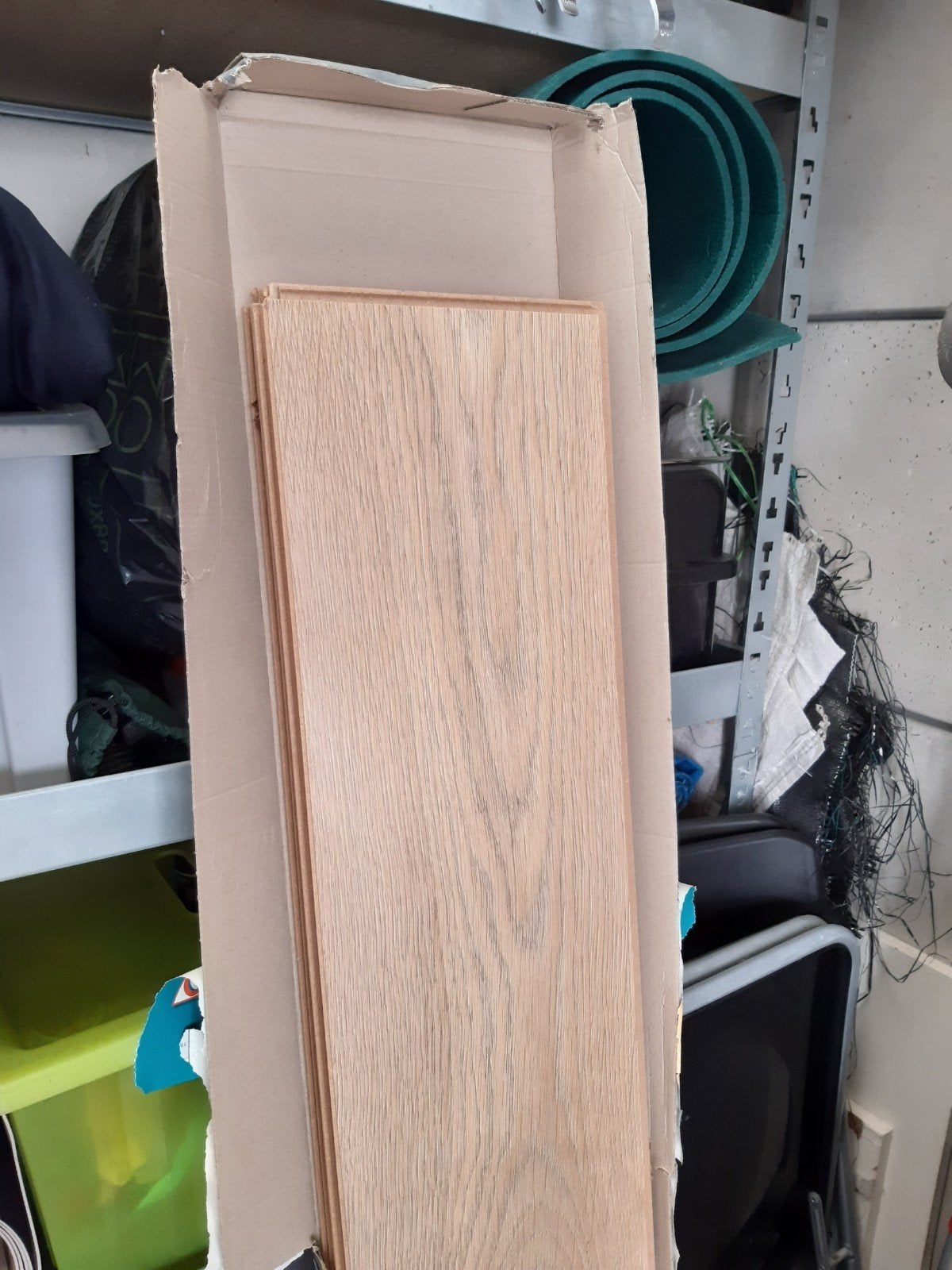 kliklaminaat eiken 8 planken, Ophalen, Beige, Nieuw, Hout
