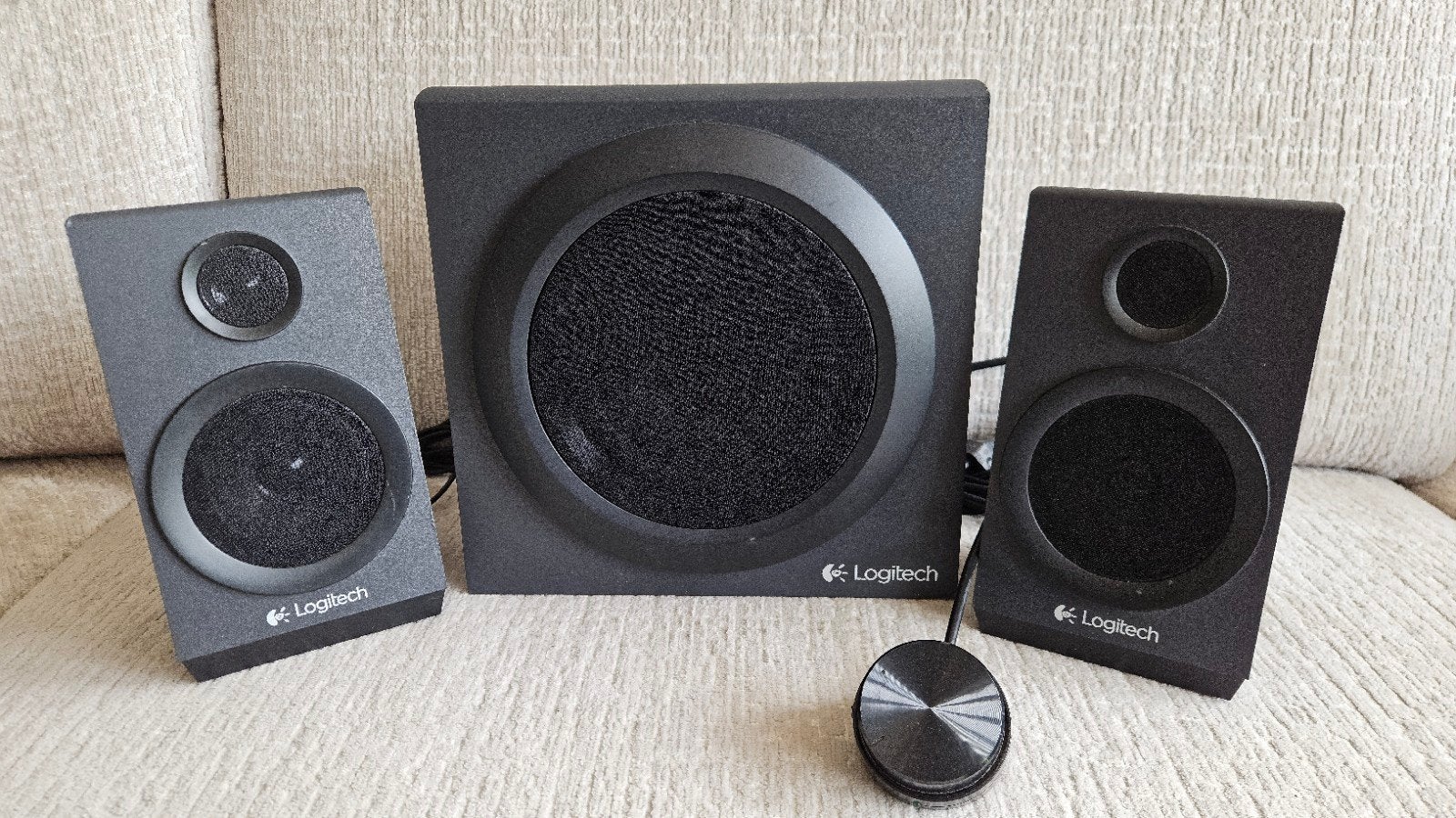 Logitech Z 333 PC speakers met subwoofer, Ophalen of Verzenden, Gebruikt, Audiokanaal 2.1, Logitech