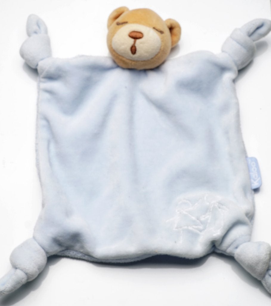 Kaloo handpop / knuffeldoekje beer blauw, Kinderen en Baby's, Speelgoed | Knuffels en Pluche, Overige merken, Beer, Blauw, Ophalen of Verzenden