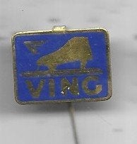 SCHAATS SPELD VING BLAUWE UITVOERING, Verzamelen, Speldjes, Pins en Buttons, Zo goed als nieuw, Speldje of Pin, Merk, Ophalen of Verzenden