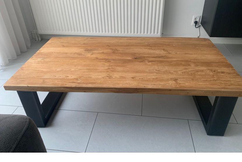 Salontafel, Ophalen, Teakhout, 50 tot 100 cm, Zo goed als nieuw