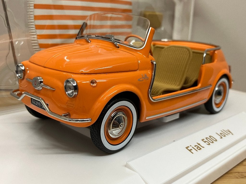 Fiat 500 "Jolly" van 1965  orange  1/18 Norev, Ophalen of Verzenden, Nieuw, Auto, Norev