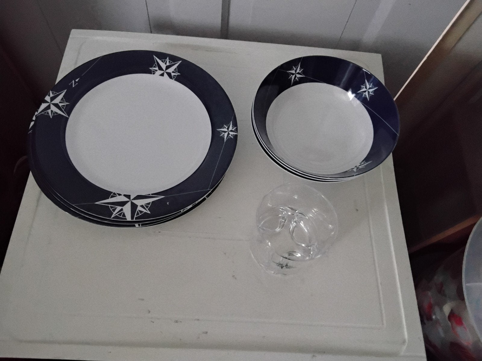 Marine business servies, Ophalen of Verzenden, Zo goed als nieuw