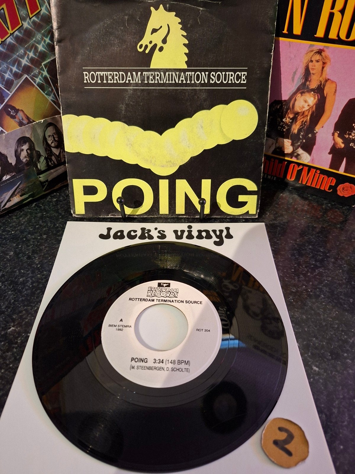 Rotterdam Termination Source - Poing (1992) 7 inch vinyl, Gebruikt, 7 inch, Ophalen of Verzenden, Fotohoes
