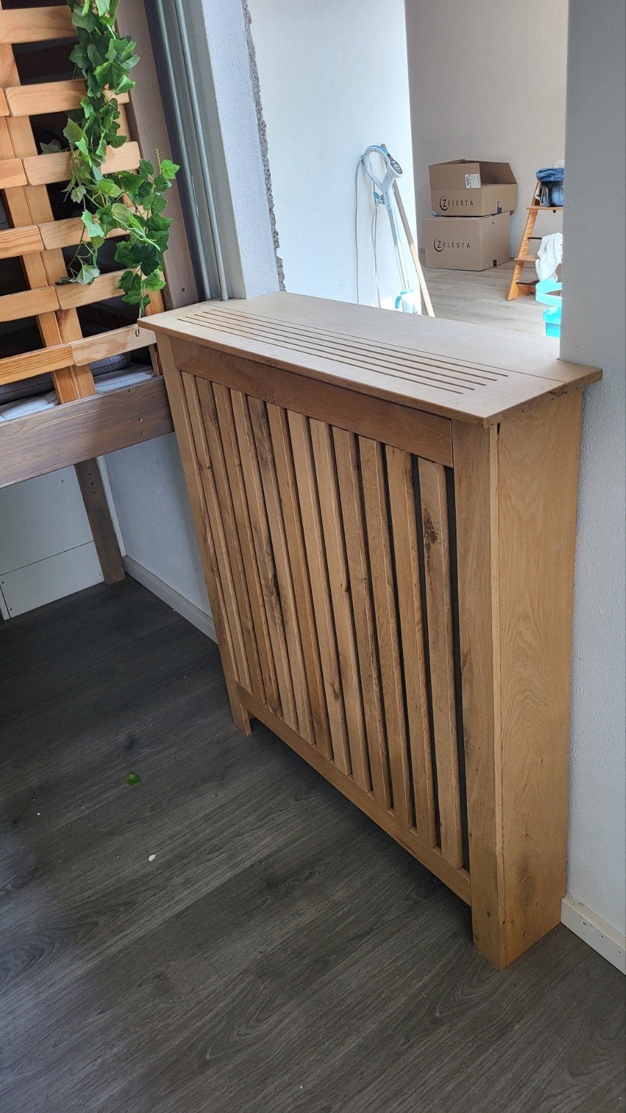 radiator ombouw eikenhout, Doe-het-zelf en Verbouw, Verwarming en Radiatoren, Ophalen, 60 tot 150 cm, Radiator, 80 cm of meer