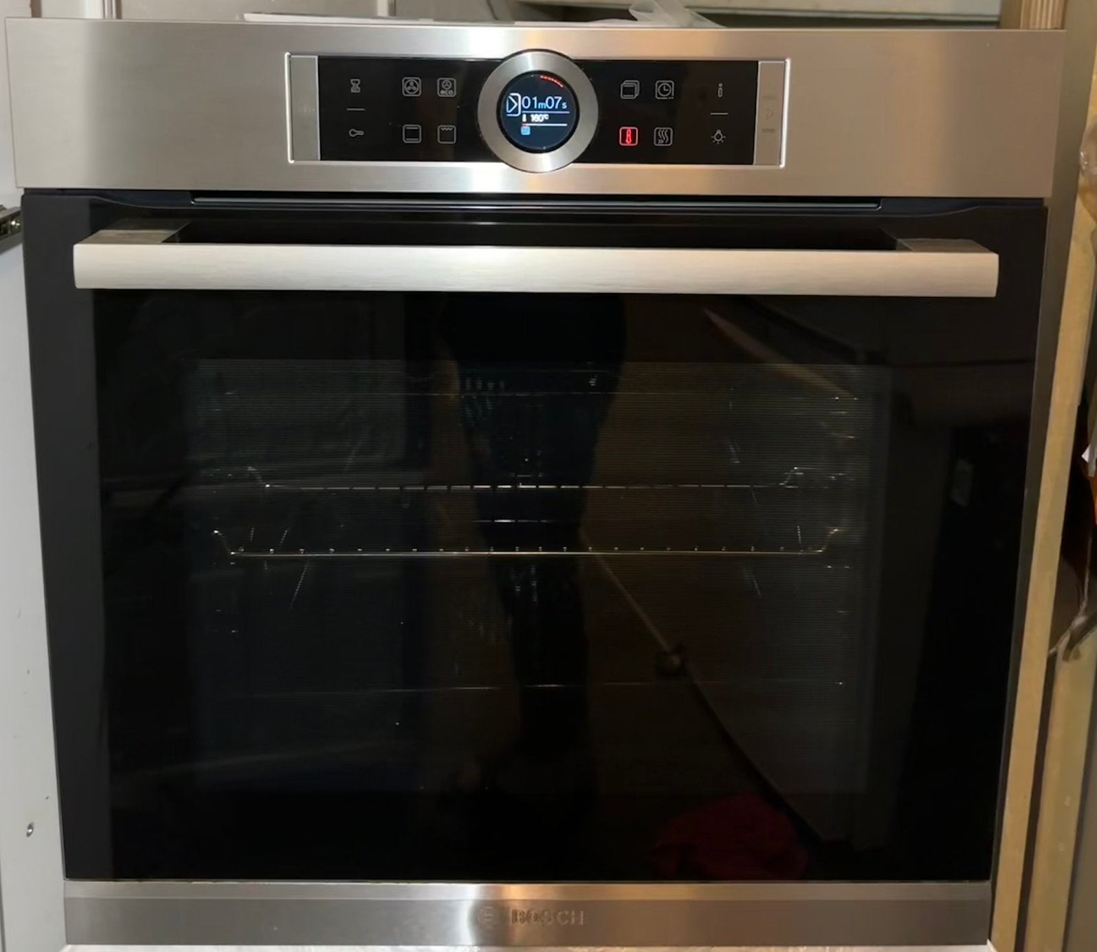 BOSCH inbouw multifunctionele oven HBG675BS1(in nieuwstaat!), Ophalen, Hete lucht, Bosch, Zo goed als nieuw