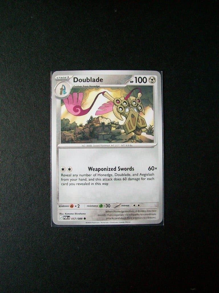 3510. Nieuwe Pokemon Kaart DOUBLADE HP 100 (057/088), Verzenden, Nieuw, Losse kaart