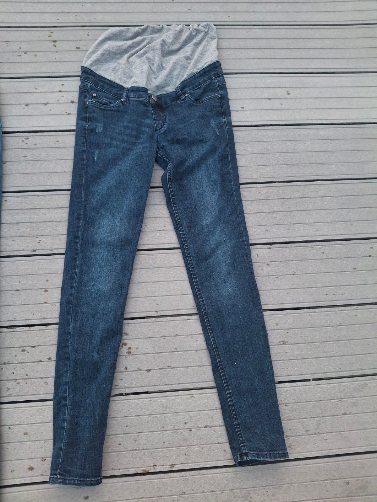 Donkerblauwe skinny zwangerschapsjeans Esmara mt 38, Kleding | Dames, Positiekleding, Maat 38/40 (M), Blauw, Zo goed als nieuw