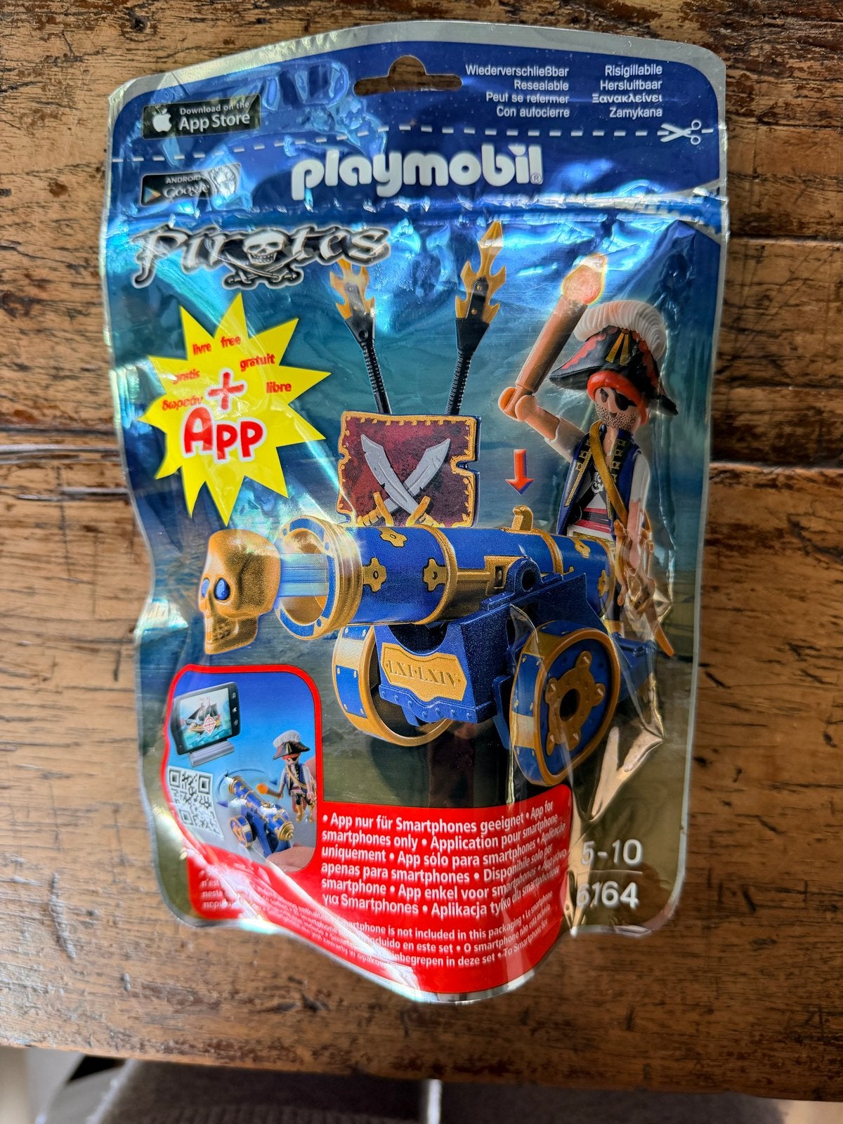 Nieuw Playmobil Pirates set 6164 met piraat en kanon, Pirates, Complete set, Nieuw, Ophalen of Verzenden