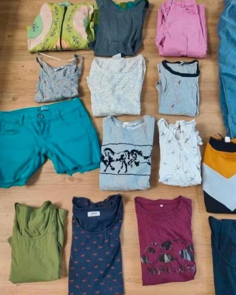 Retro Kledingpakket Meisje XS/S - 16 Stuks, Ophalen of Verzenden, Gedragen, Maat 34 (XS) of kleiner