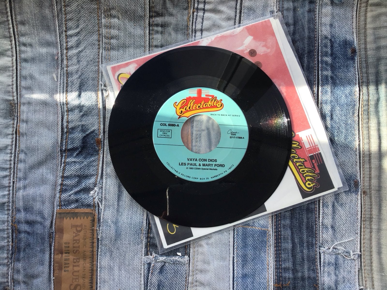 Les Paul & Mary Ford - Vaya Con Dios / How High The Moon 7 i, Gebruikt, 7 inch, Ophalen of Verzenden, EP