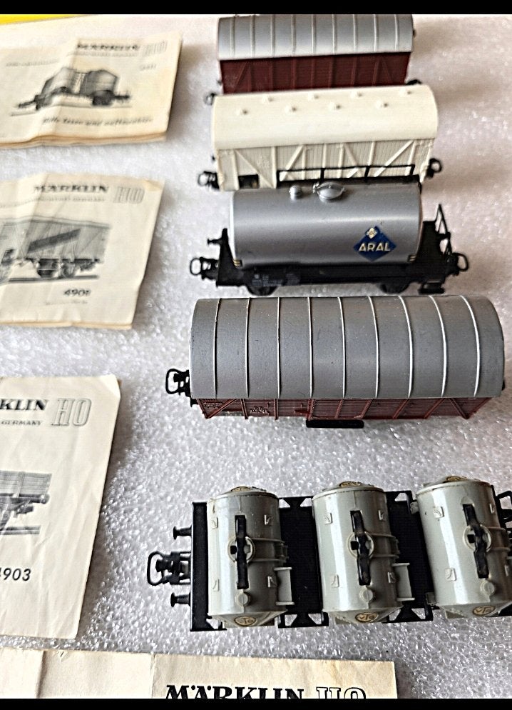 Marklin HO Bausatz wagons jaren 50 met papieren, Hobby en Vrije tijd, Wisselstroom, Gebruikt, Wagon, Ophalen of Verzenden