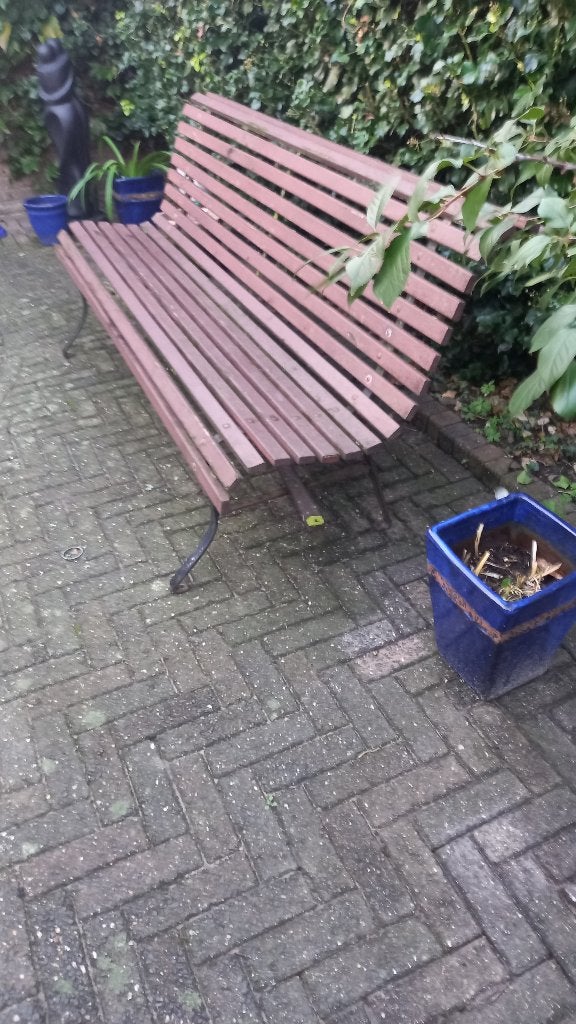 GROTE TUINBANK TE KOOP, Ophalen, Gebruikt, Hout