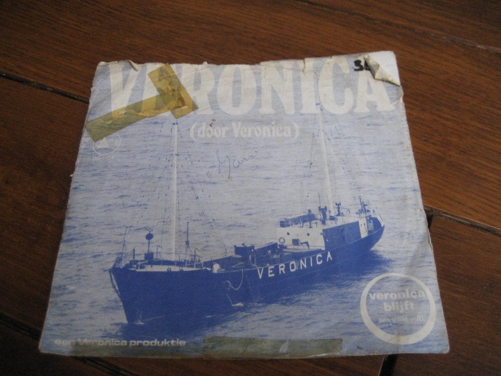 Veronica zendschip single, Ophalen of Verzenden, Gebruikt, 7 inch, Nederlandstalig