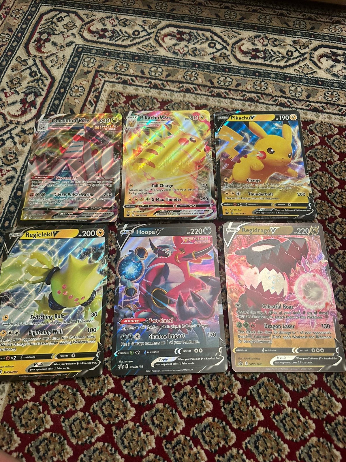6 jumbo pokémon kaarten nieuw, Ophalen of Verzenden, Zo goed als nieuw, Meerdere kaarten, Foil