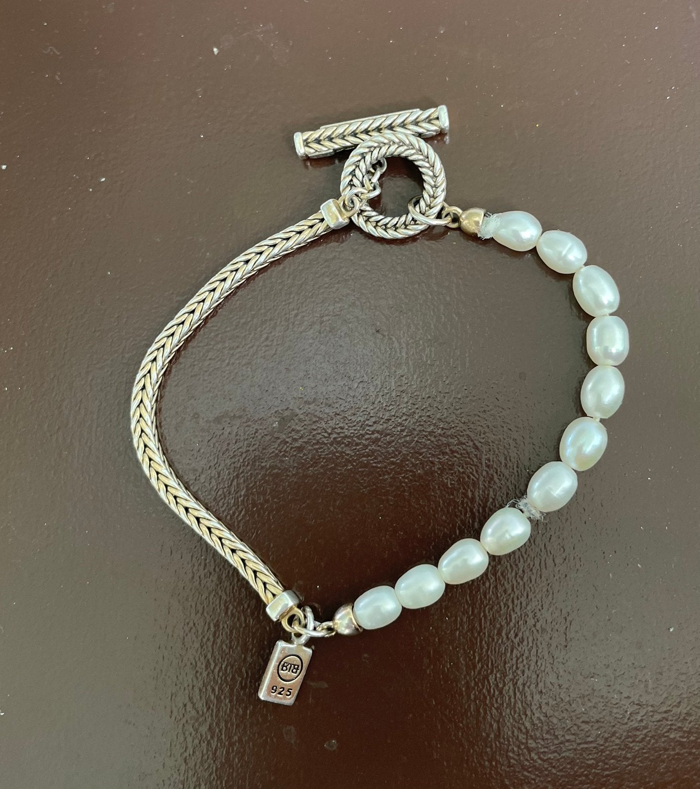 Buddha to Buddha Barbara Pearl armband, Ophalen of Verzenden, Gebruikt, Zilver