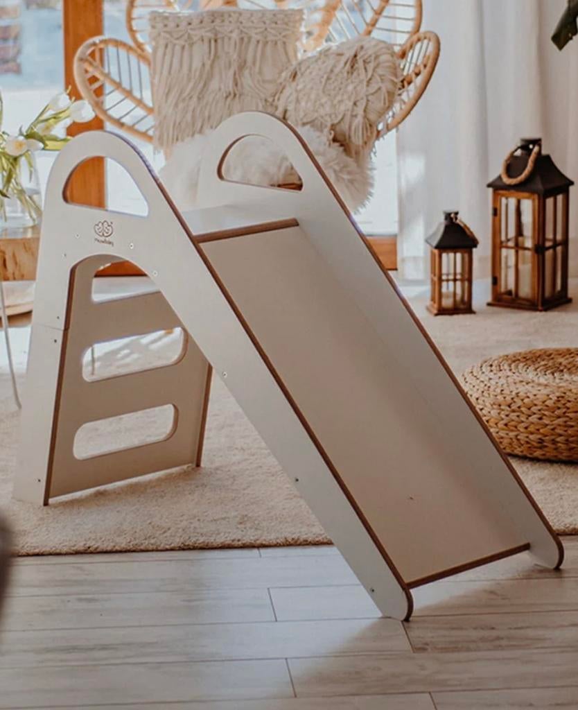 Meowbaby Montessori Houten Glijbaan Junior - In goede staat!, Ophalen, Zo goed als nieuw, Glijbaan