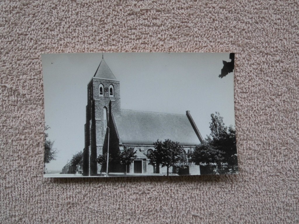 Meliskerke. Kerk., Ophalen of Verzenden, 1940 tot 1960, Ongelopen
