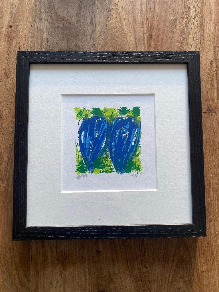 Ingelijste Zeefdruk van Ad van Hassel, Ophalen of Verzenden
