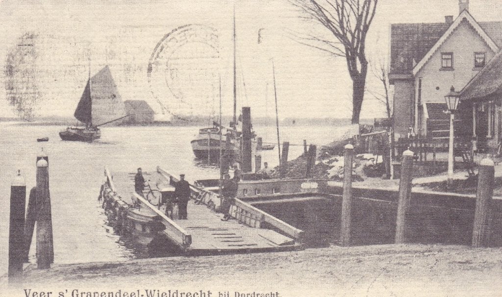 18567 Veer Gravendeel Wieldrecht bij Dordrecht herdruk 1905, Verzenden, 1960 tot 1980, Gelopen, Zuid-Holland