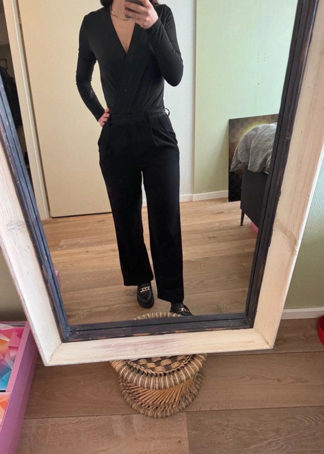 Ba&sh zwarte pantalon maat M, Maat 38/40 (M), Zwart, Ophalen of Verzenden, Zo goed als nieuw