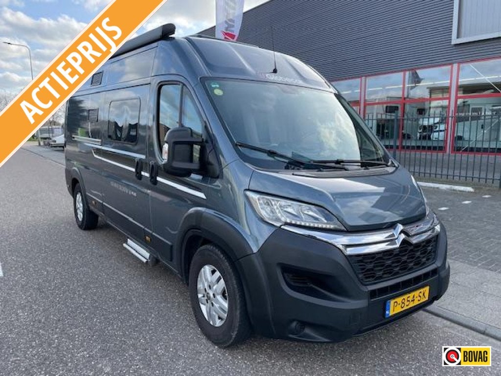 Pössl 600 - 2020 - 2x Airco - fietsdrager 50dkm 140, Caravans en Kamperen, Campers, Buscamper of Camperbus, Ringverwarming, Luifel