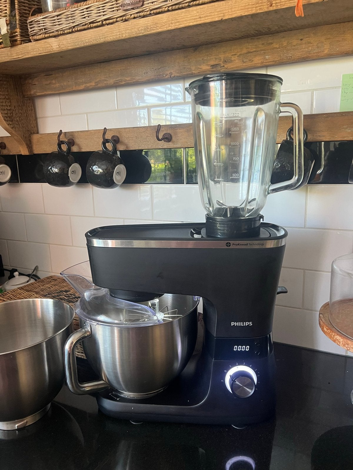 Philips Keukenmachine 7000 serie met ProKnead Technologie, 4 liter of meer, 3 snelheden of meer, Ophalen of Verzenden, Zo goed als nieuw