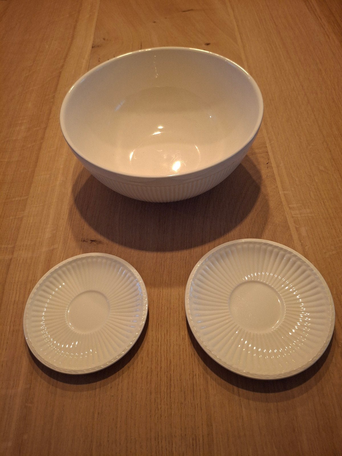 Wedgwood Edme servies: kom en schotels, Ophalen, Landelijk/Boerenbont, Zo goed als nieuw, Kom(men)