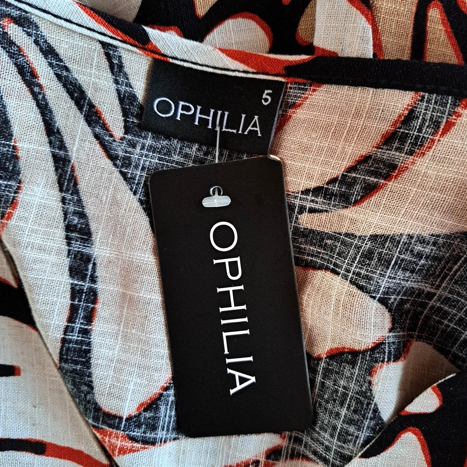 Ophilia Nieuwe Printjurk met Linnen - Maat 50/52, Kleding | Dames, Grote Maten, Jurk, Nieuw, X, Ophilia