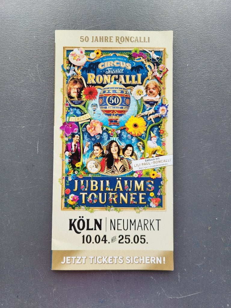 Circus/ folder 50 jaar Circus Roncalli Keulen 2026., Ophalen of Verzenden, Nieuw