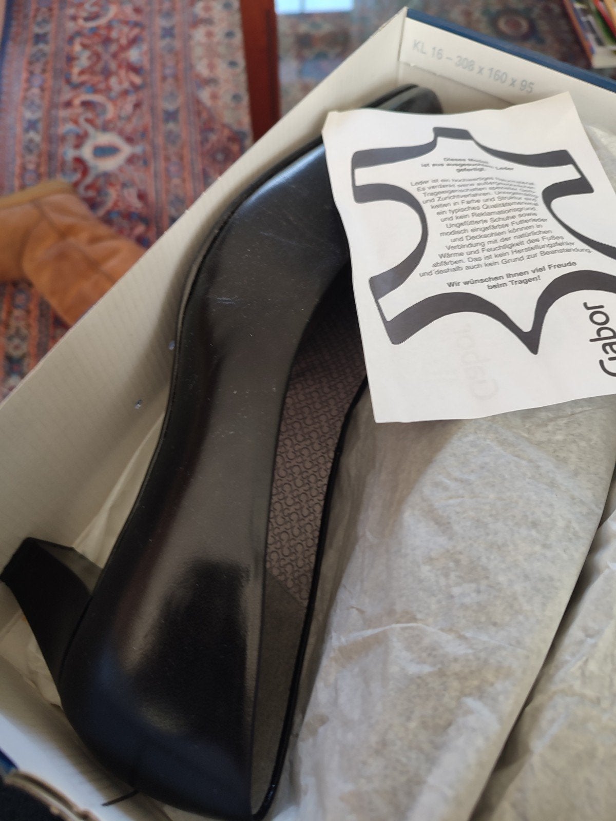 Gabor Leren Pumps Zwart Maat 42 - nieuw in doos, Kleding | Dames, Ophalen, Pumps, Zwart, Gabor