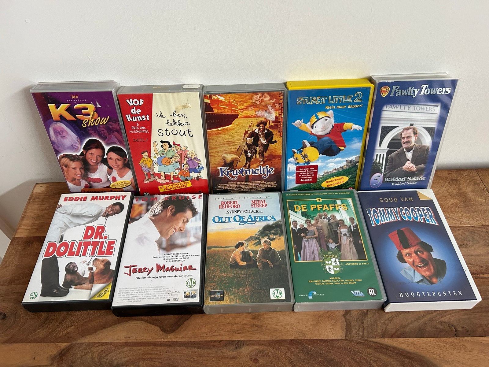 Diverse VHS-collectie: K3, Dr. Dolittle, Fawlty Towers en me, Gebruikt, Alle leeftijden, Overige genres, VHS