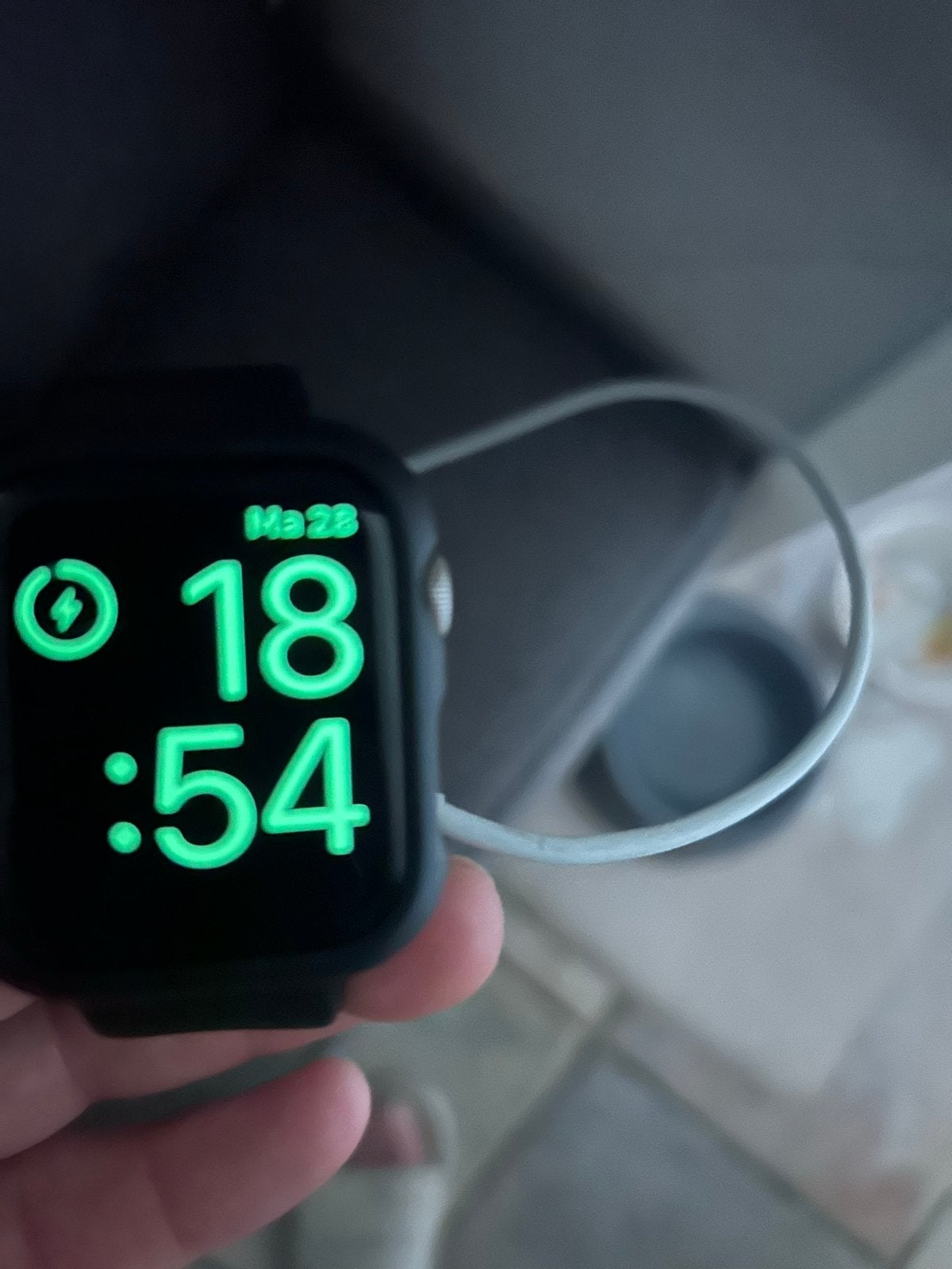 Apple Watch Series SE 2 e generatie Goede staat, Gebruikt, Zwart, IOS, Ophalen of Verzenden