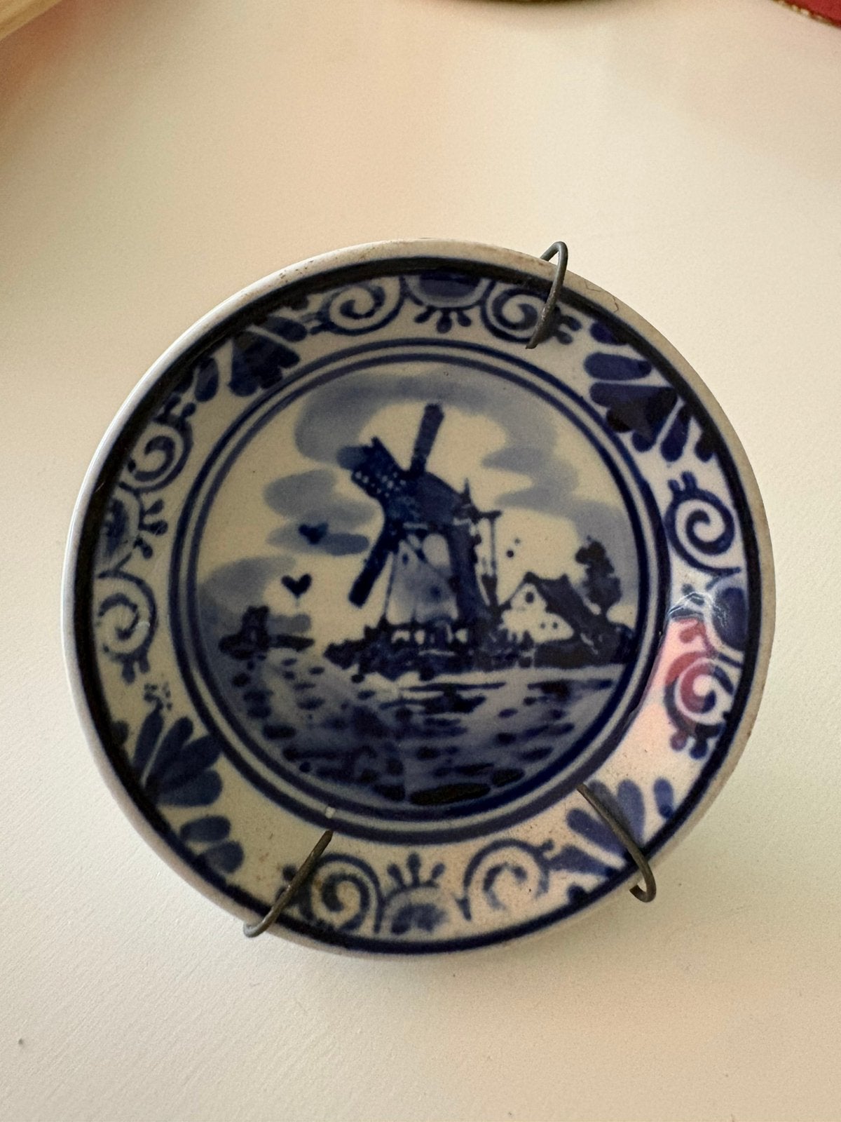 Klein Delfts Blauw tegeltje handgeschilderd ., Cd's en Dvd's, Cd's | Verzamelalbums, Verzenden, Zo goed als nieuw, Nederlandstalig