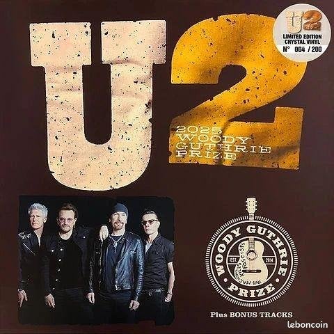 U2 - Woody Guthrie prize 2025 1lp yelleo + crystal lim.ed., Geseald, Ophalen of Verzenden, Nieuw in verpakking, 12 inch