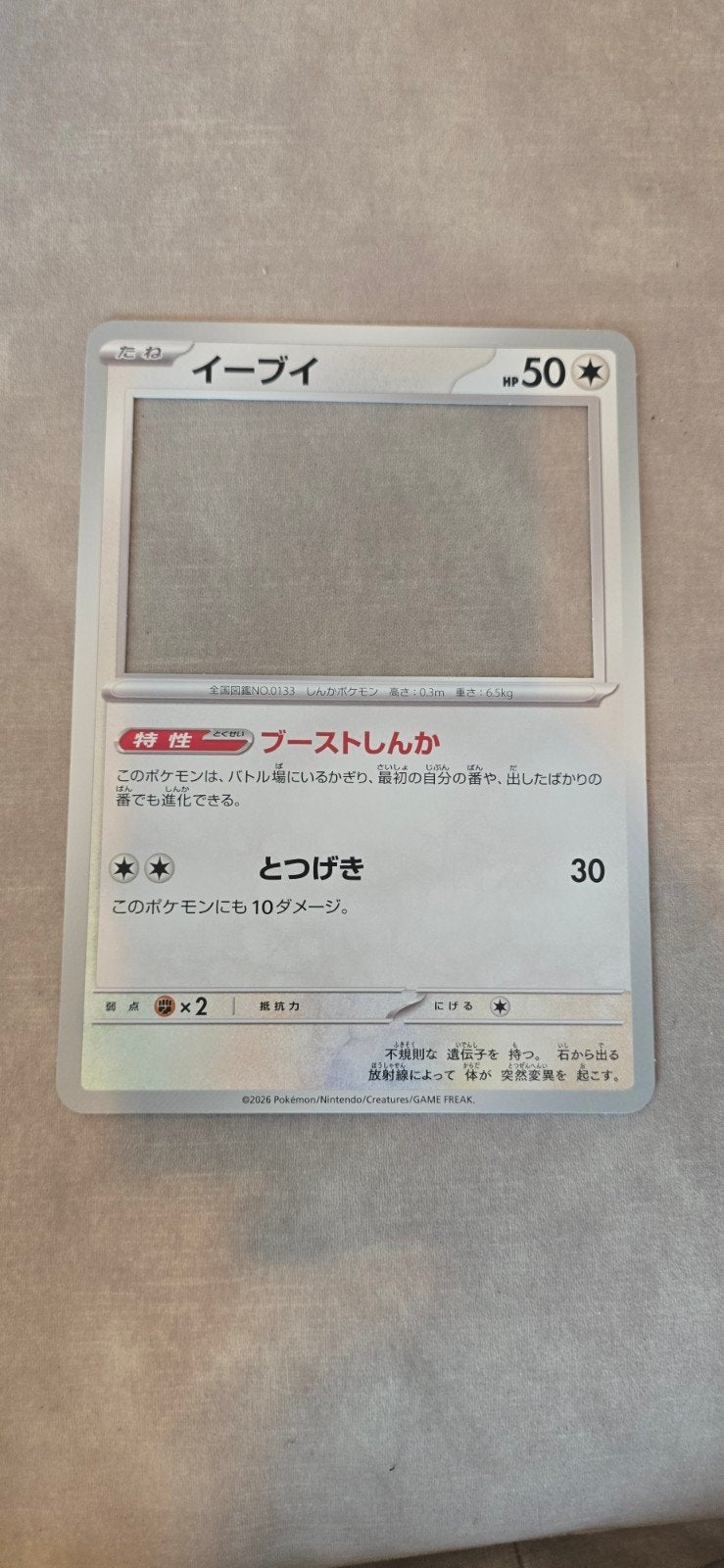 PokéPark Kanto Exclusieve Eevee Prop Kaart, Hobby en Vrije tijd, Ophalen of Verzenden, Nieuw