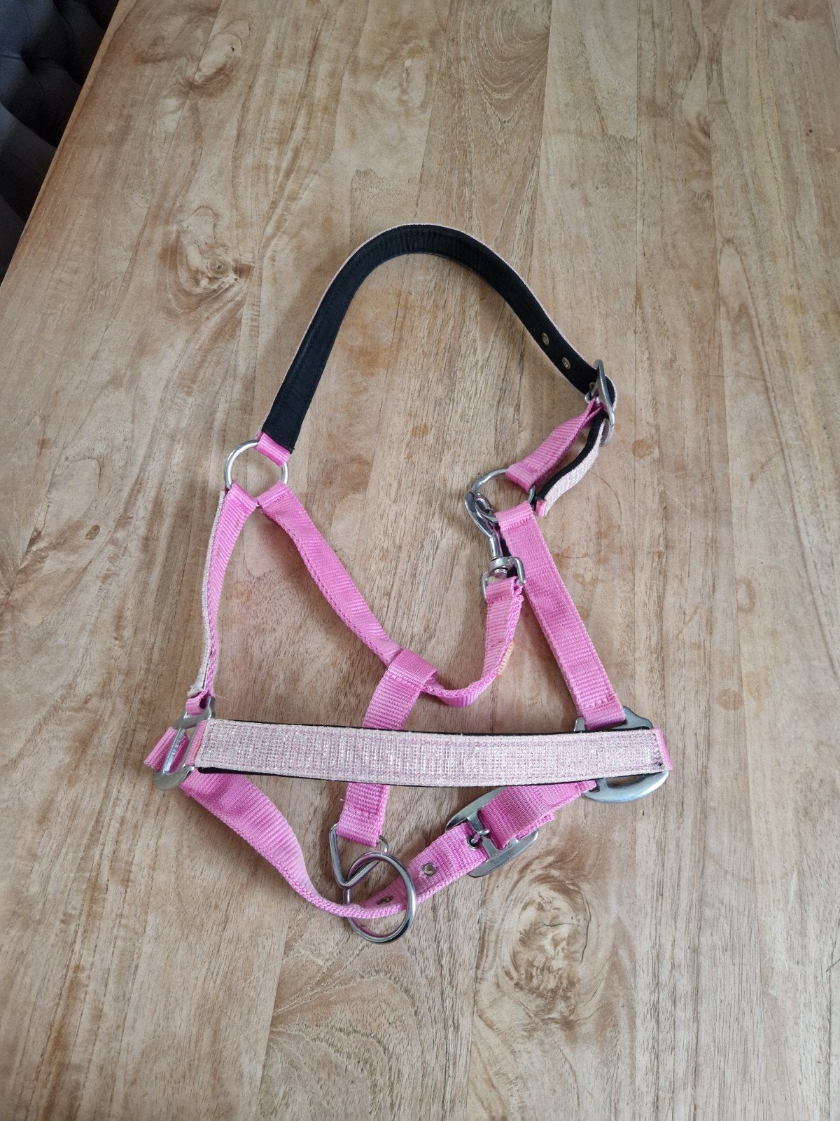 mooi roze halster met glitter en halstertouw, Ophalen of Verzenden, Zo goed als nieuw, Eventing