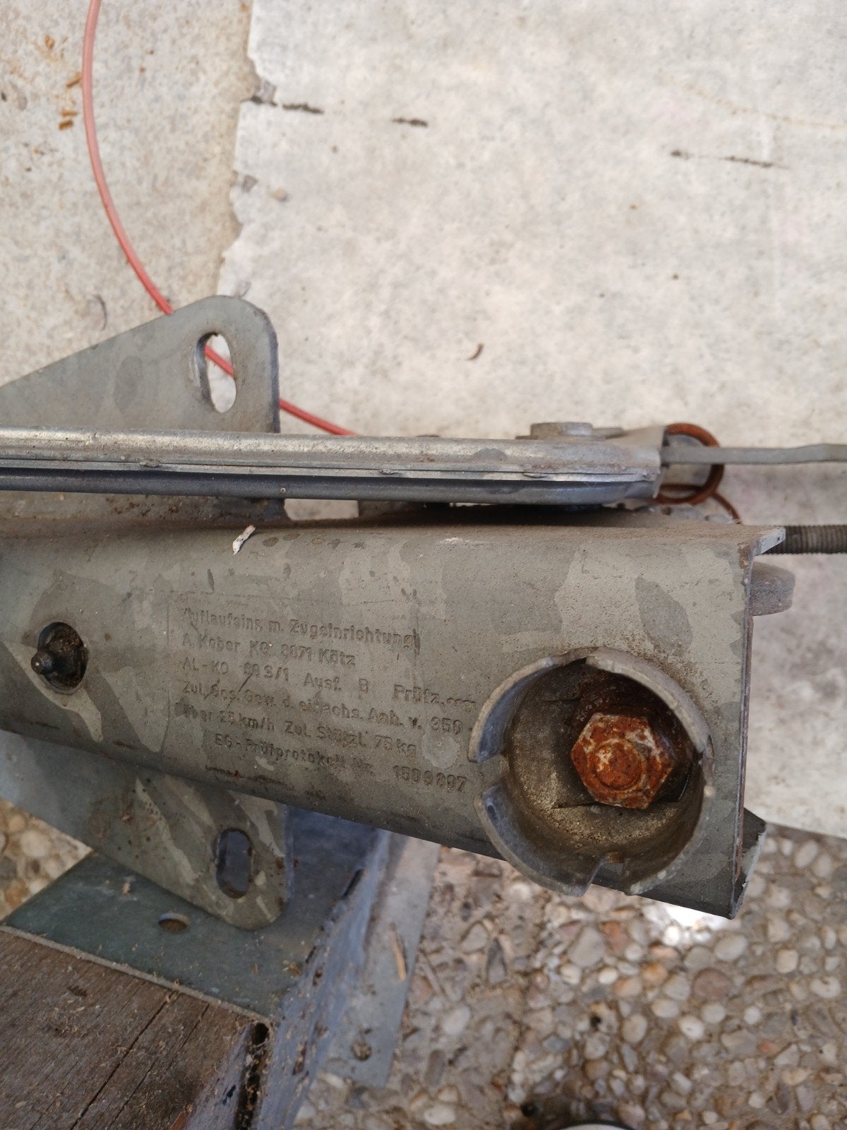 aanhanger koppeling, Ophalen