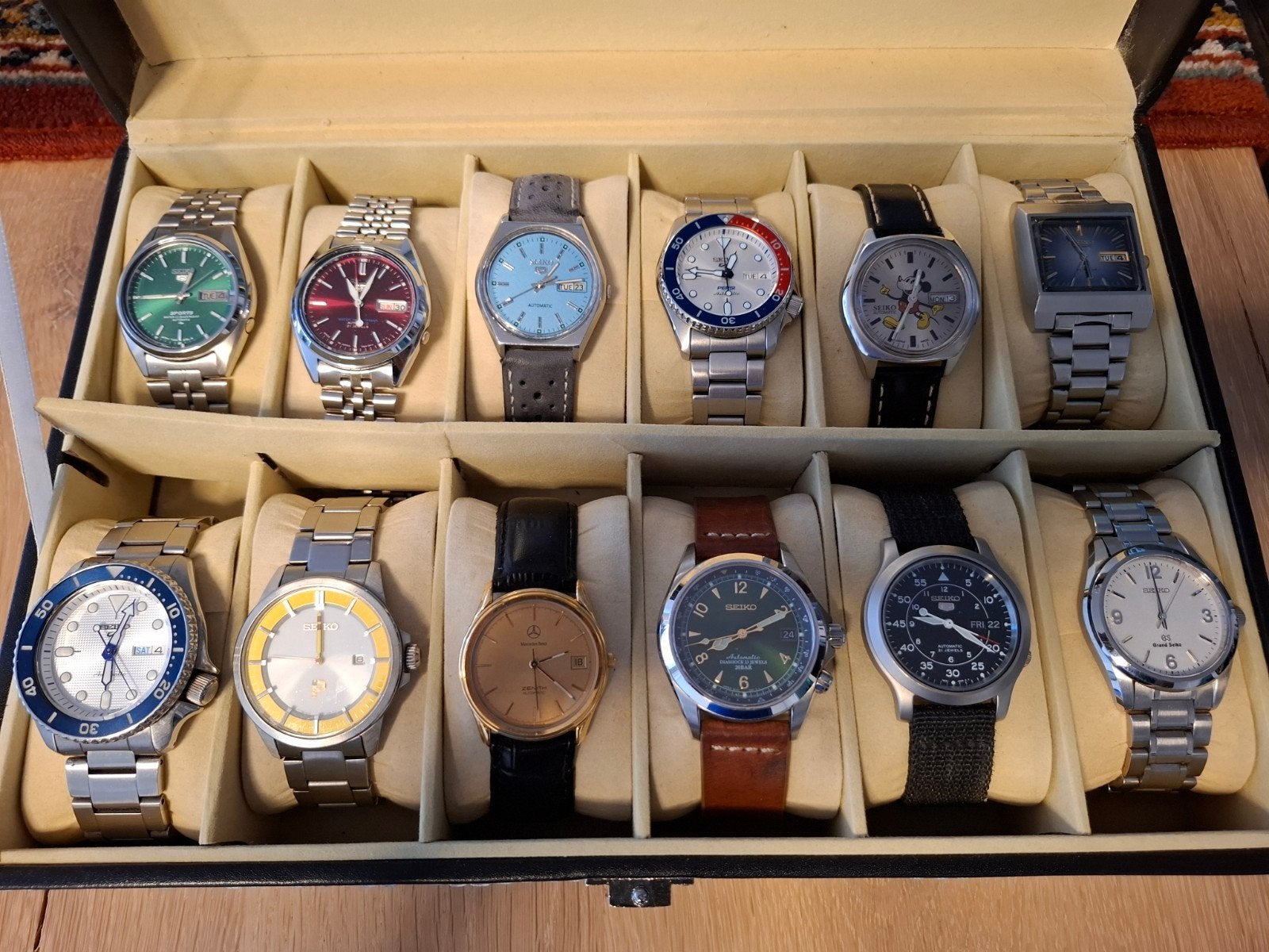 Horlogecollectie: Seiko, Grand Seiko, Zenith Mercedes, Sieraden, Tassen en Uiterlijk, Horloges | Heren, Ophalen of Verzenden, Gebruikt