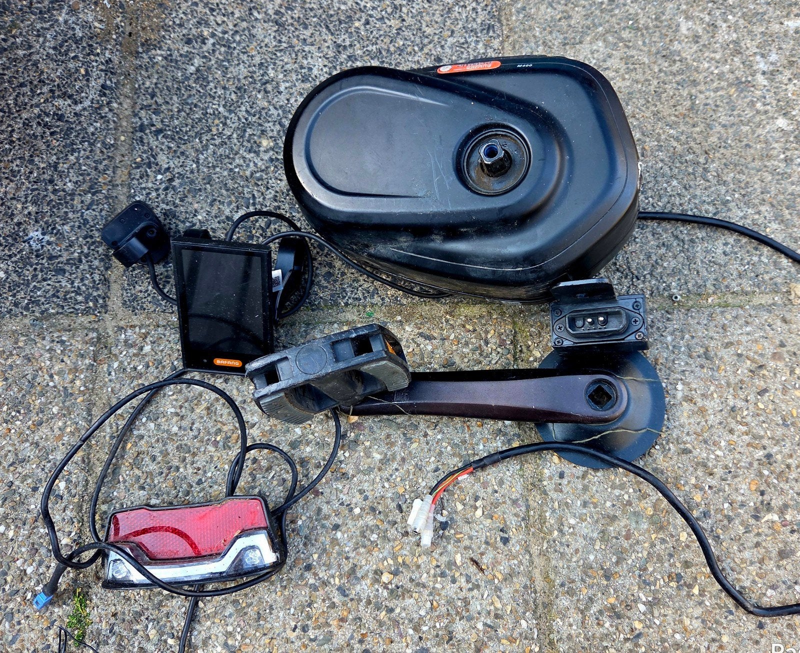 BAFANG M400 Middenmotor met Display en Kabelboom, Fietsen en Brommers, Fietsonderdelen, Elektrische fiets, Gebruikt, Bafang, Ophalen of Verzenden