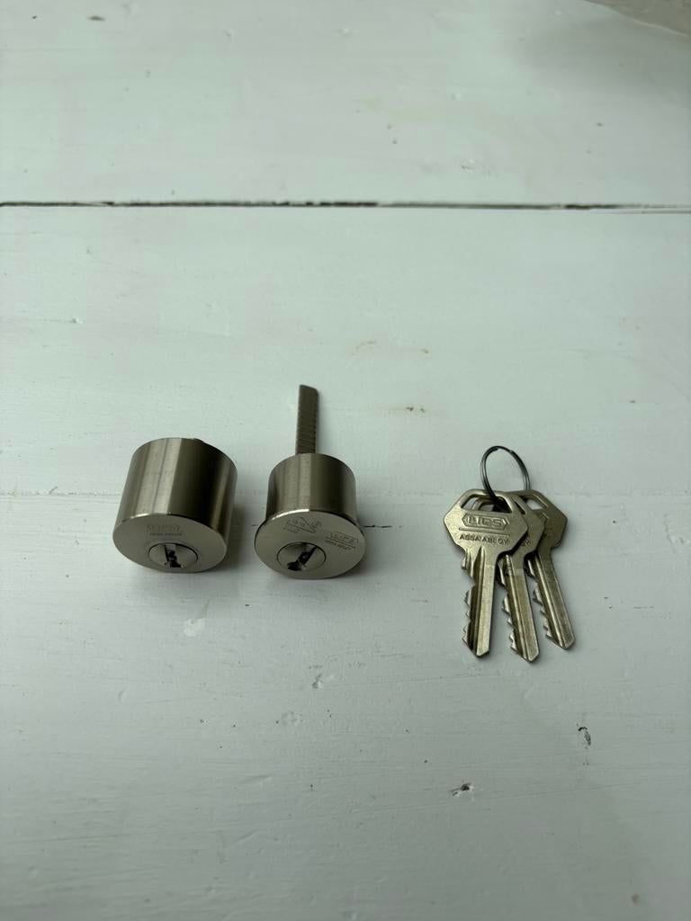 Ombouwset voor lips oplegslot., Doe-het-zelf en Verbouw, Hang- en Sluitwerk, Ophalen of Verzenden, Nieuw, Koper of Messing, Slot