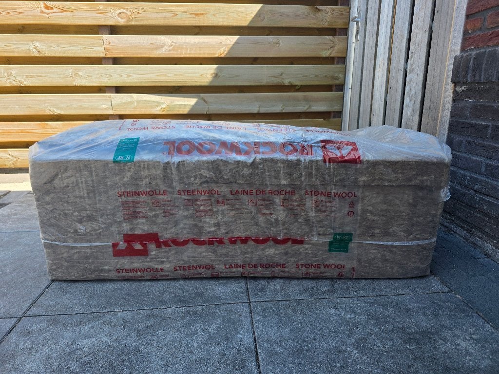 steenwol 120x60x8, 1 plaat gebruikt. Rest van pak is nieuw, Ophalen, 4 tot 8 cm, Dakisolatie, Nieuw