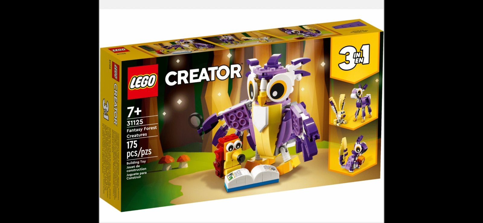 Lego Creator 3 in 1 31125 Fantasie boswezens, Kinderen en Baby's, Speelgoed | Duplo en Lego, Lego, Ophalen of Verzenden, Zo goed als nieuw