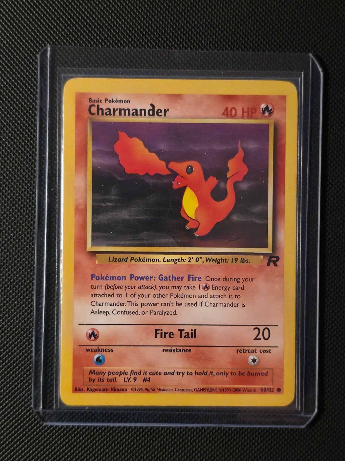 Charmander 50/82 - BLACK DOT ERROR Pokémon Kaart, Ophalen of Verzenden, Gebruikt, Losse kaart