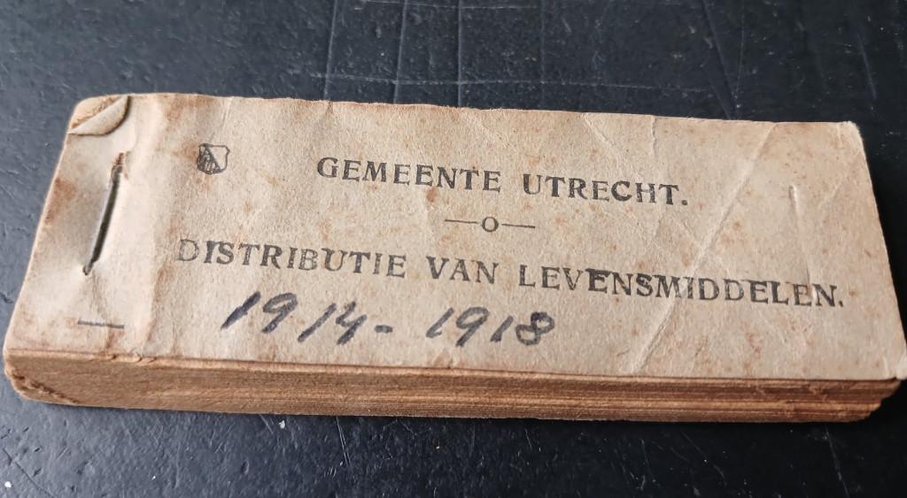 Utrecht boekje voedselbonnen eerste wereldoorlog distributie, Gebruikt, Verzenden, X, X