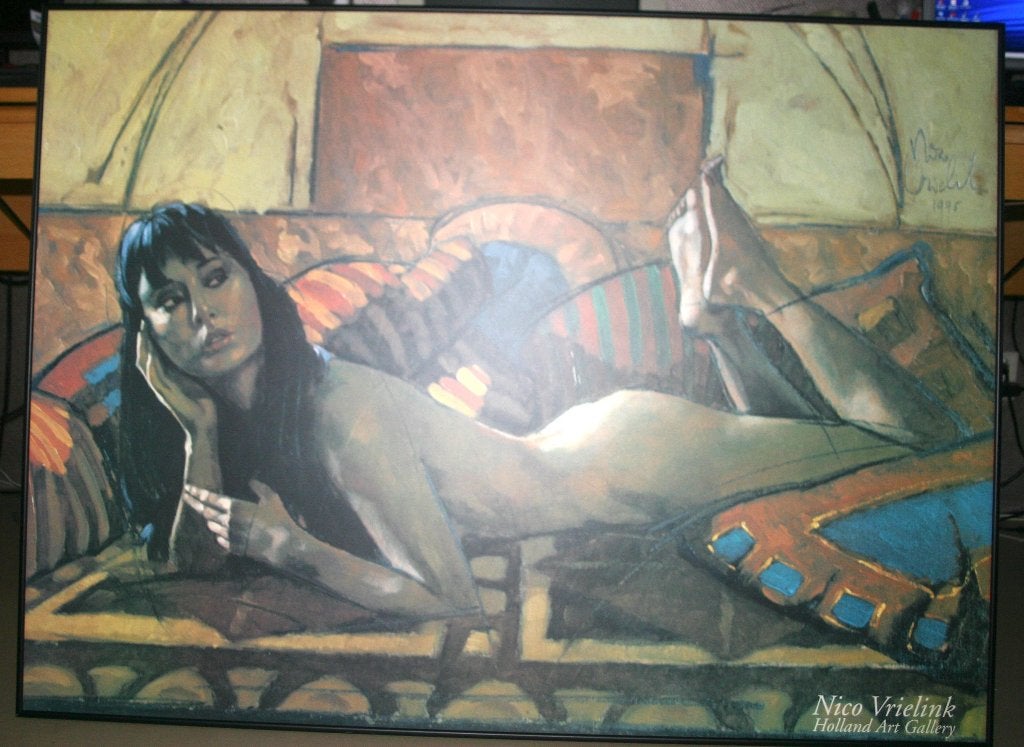 Nico Vrielink poster 120x90cm met zwart metalen lijst, Ophalen