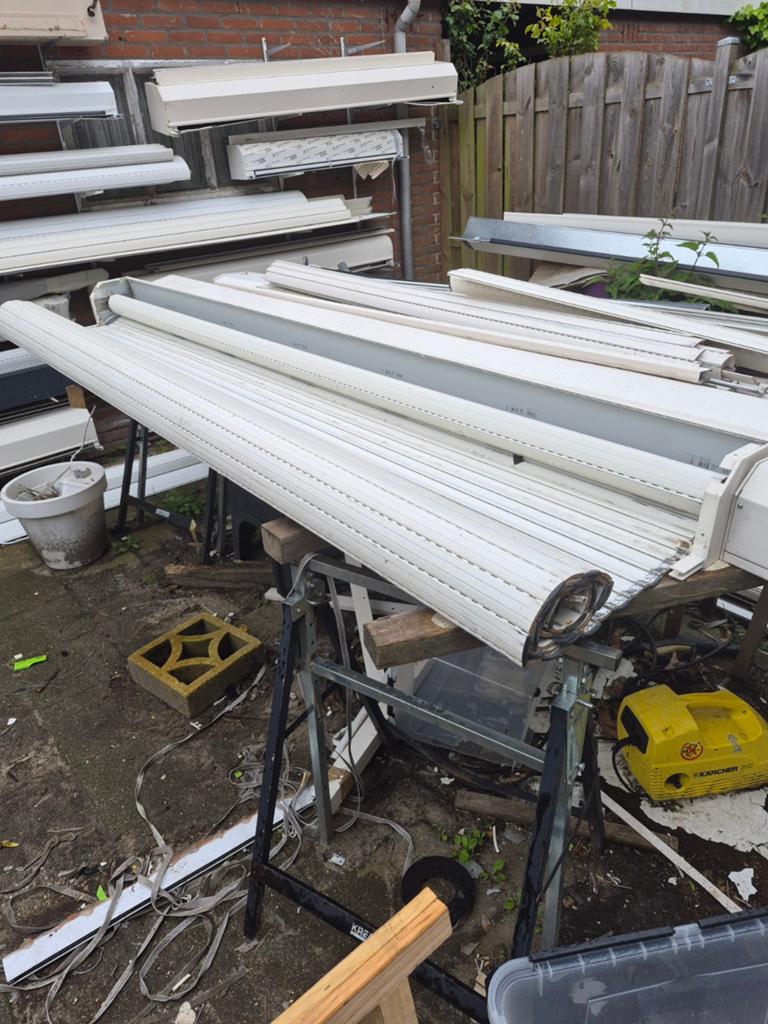 Rolluik 265x220cm met Somfy motor - Nagezien, Ophalen, Gebruikt, 200 cm of meer, Wit