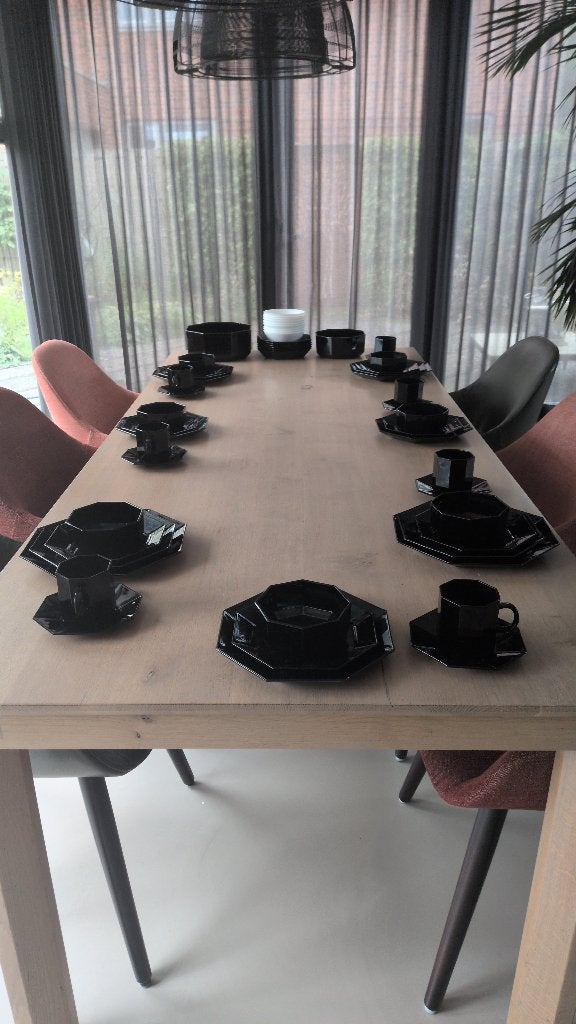 BBQ Servies zwart arcoroc, Ophalen, Gebruikt, Overige merken, Vintage