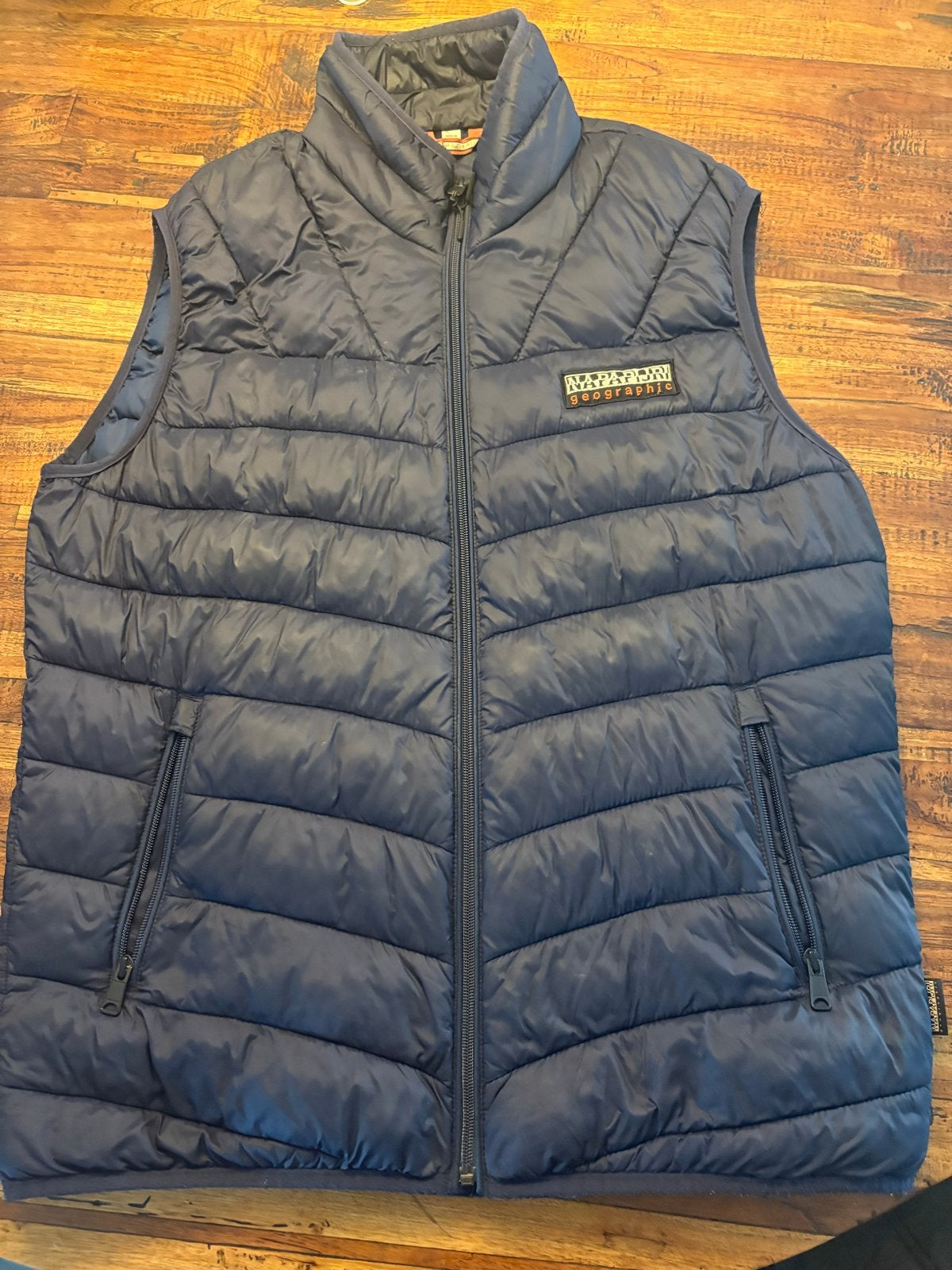 Napapijri Bodywarmer Donkerblauw Maat XL, Blauw, Naparijri, Maat 56/58 (XL), Ophalen of Verzenden