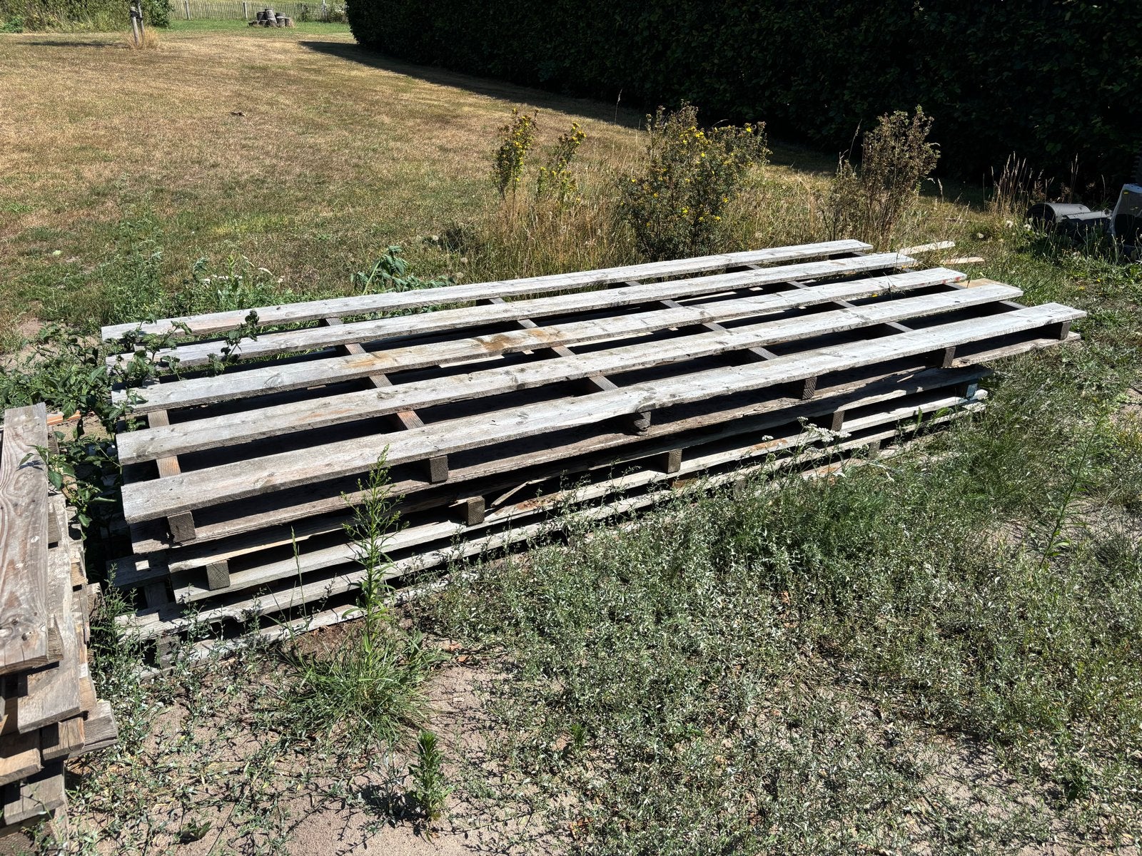 Gratis 4 extra grote pallets, Ophalen, Gebruikt, 250 tot 300 cm, 50 mm of meer